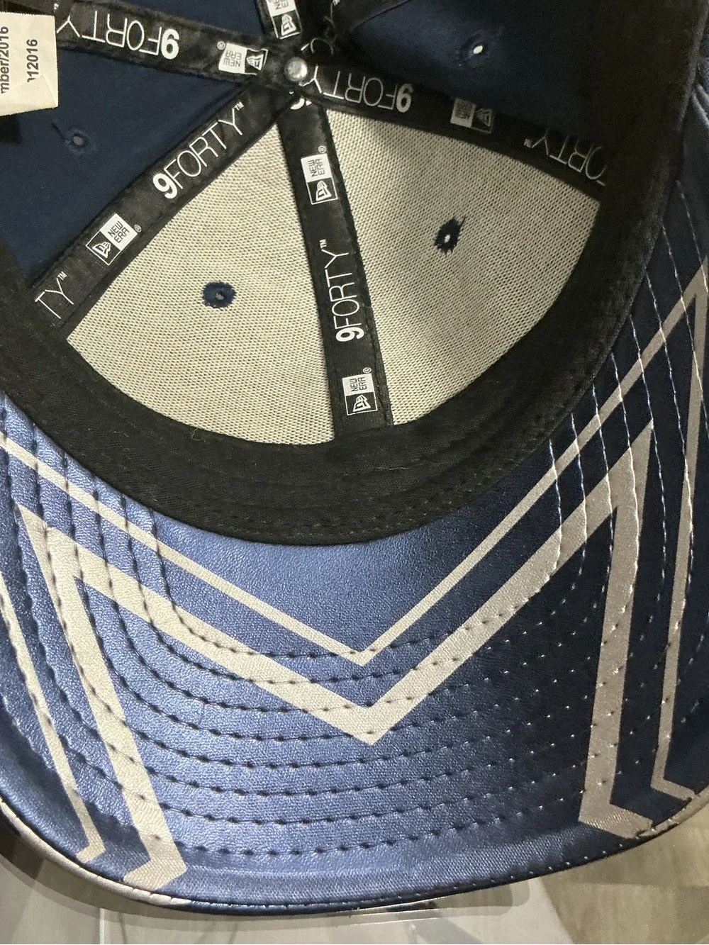 🏈 Dallas Cowboys New Era 9FORTY Strapback Hat Faux Leather Brim Youth Navy